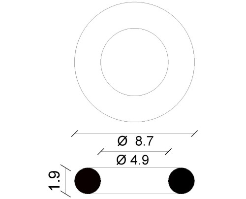 GUARNIZIONI O-RING Ø 7,2x1,9 mm 10 PEZZI